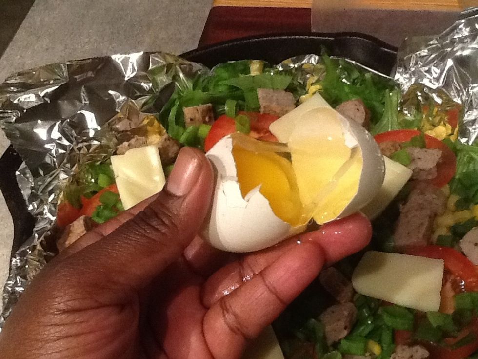 Now this part has taken me a week to get down but I got! Separate the yolk from the white. My friend had a great ideal for saving the yolk for the oh so good slap your mama asparagus pasta on pintrest