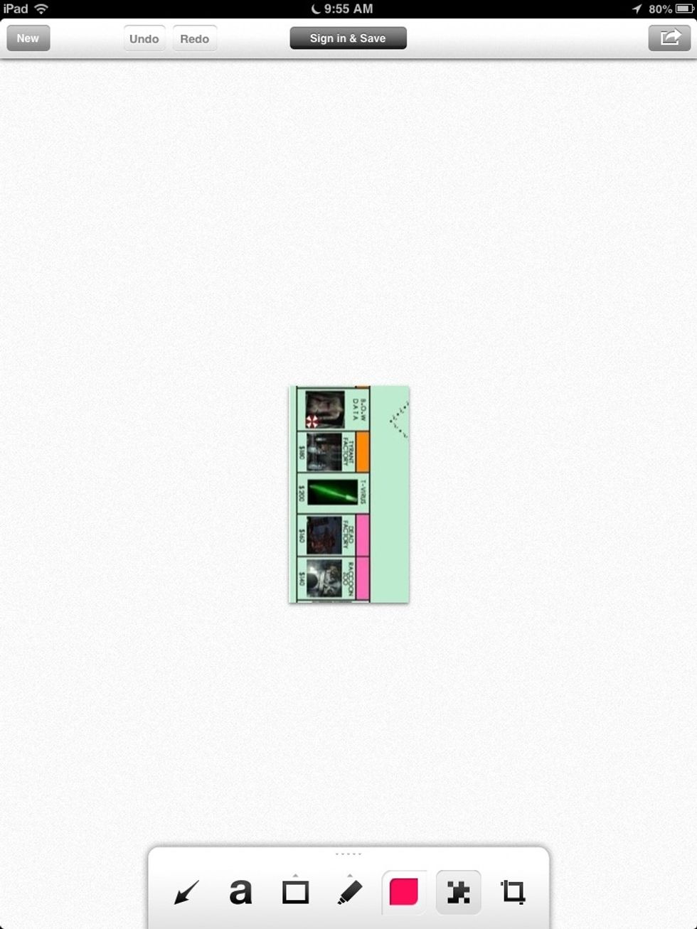 Now to do this click undo