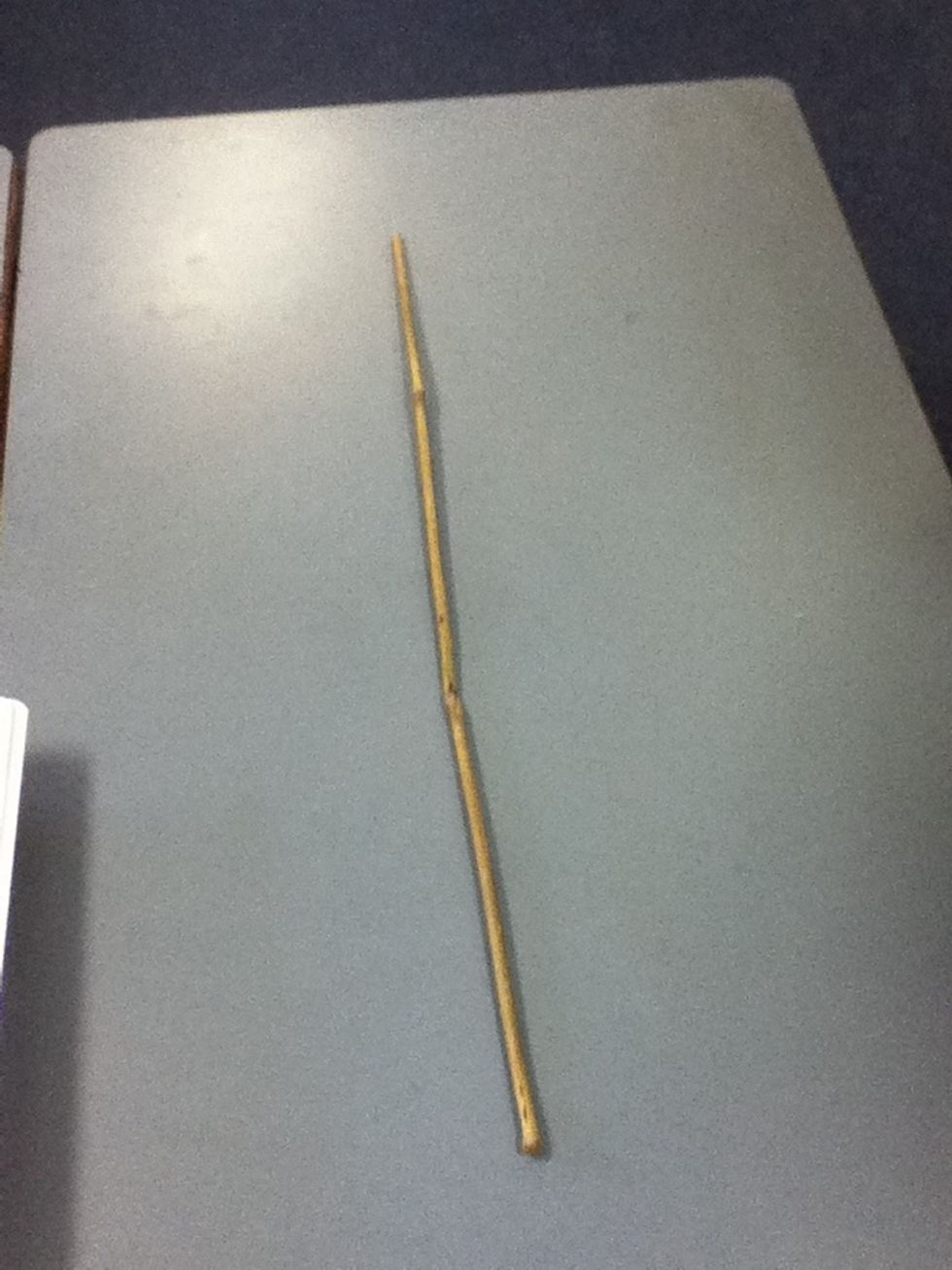 Now to make the arrow, get the bamboo canes, make sure that its not to big.