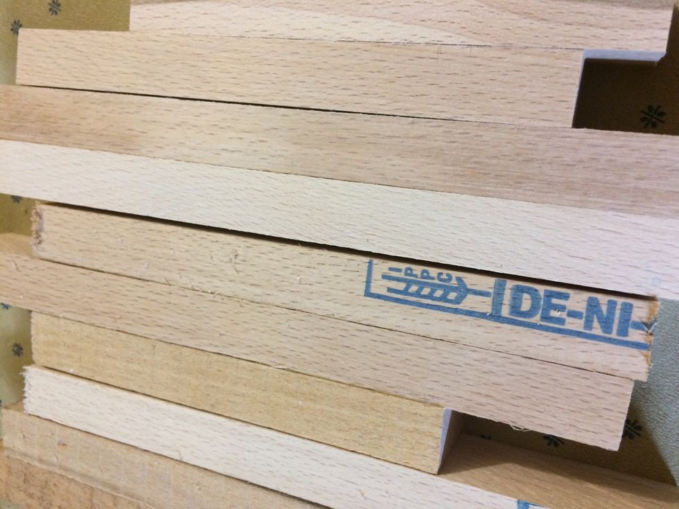 Now to start sanding to take the label off. In this pic the top half are already sanded.