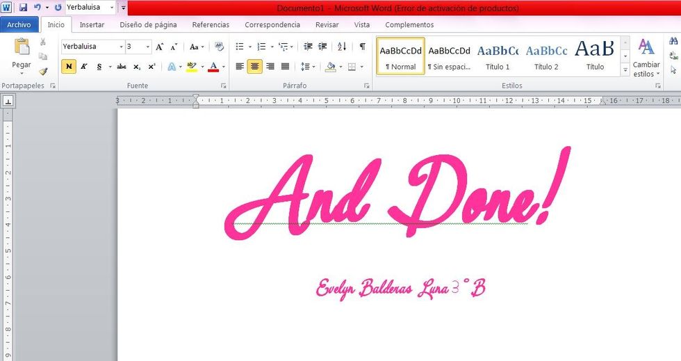 Now to verify you have done all of the steps correctly open a word document,search for the name of the font you had download click onit and lastly enjoy your new way of doing your works more beatiful!