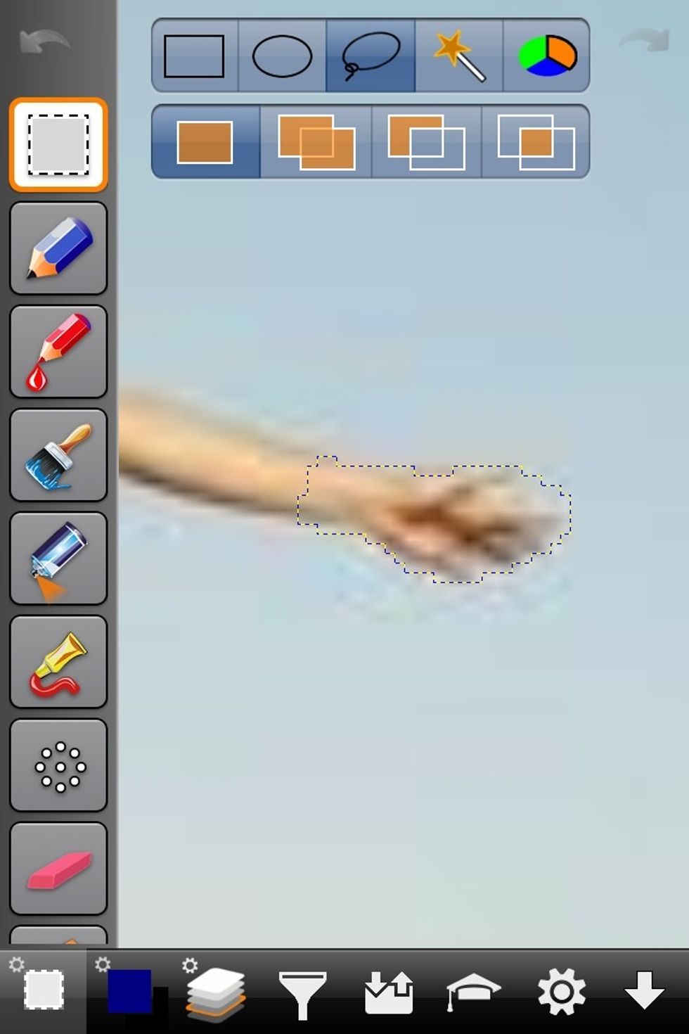 Now trace out just the section you made the mistake on.