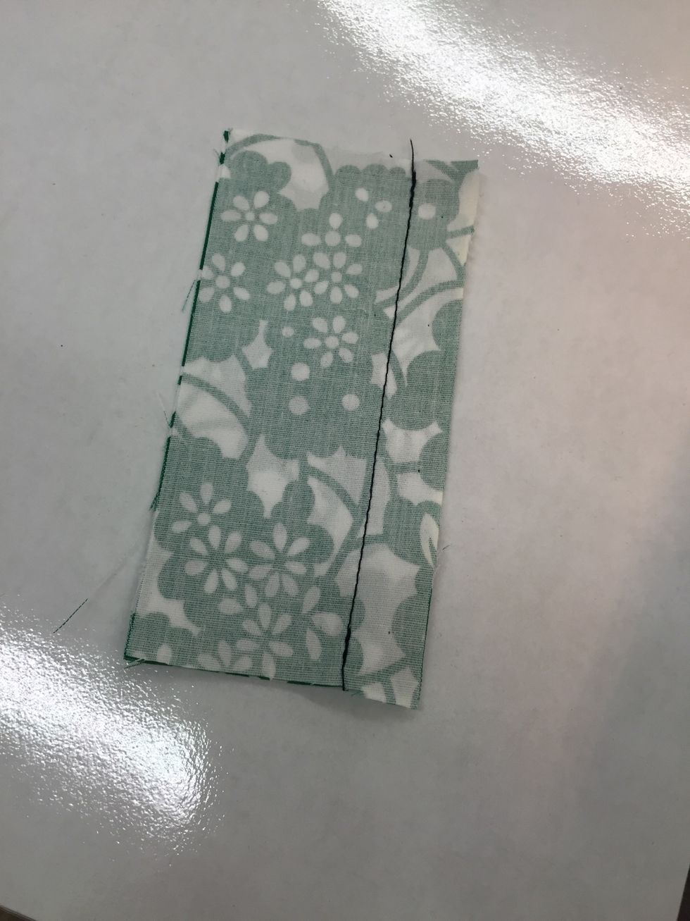 Now trim the threads. You have now sewn a straight stitch!