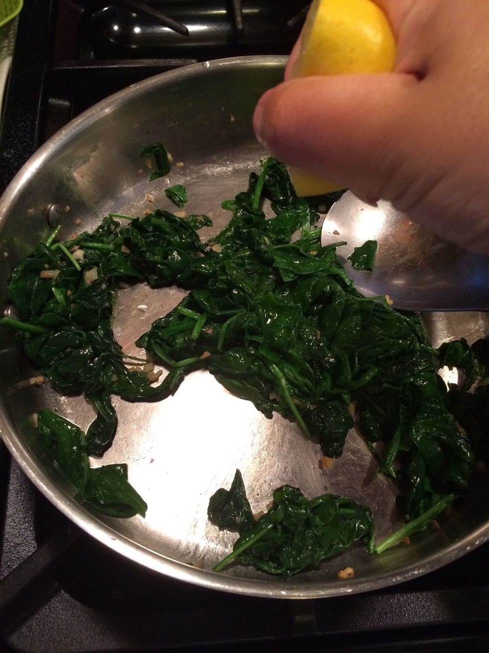 Now turn off the heat and add the lemon juice. Add as much or as little as you want. It is really a matter of preference