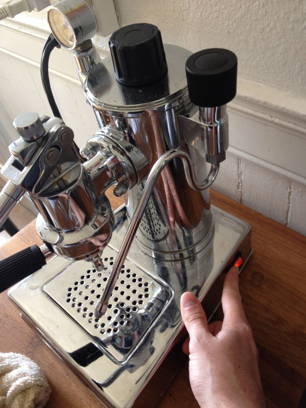 Now turn on the machine and start making steam!