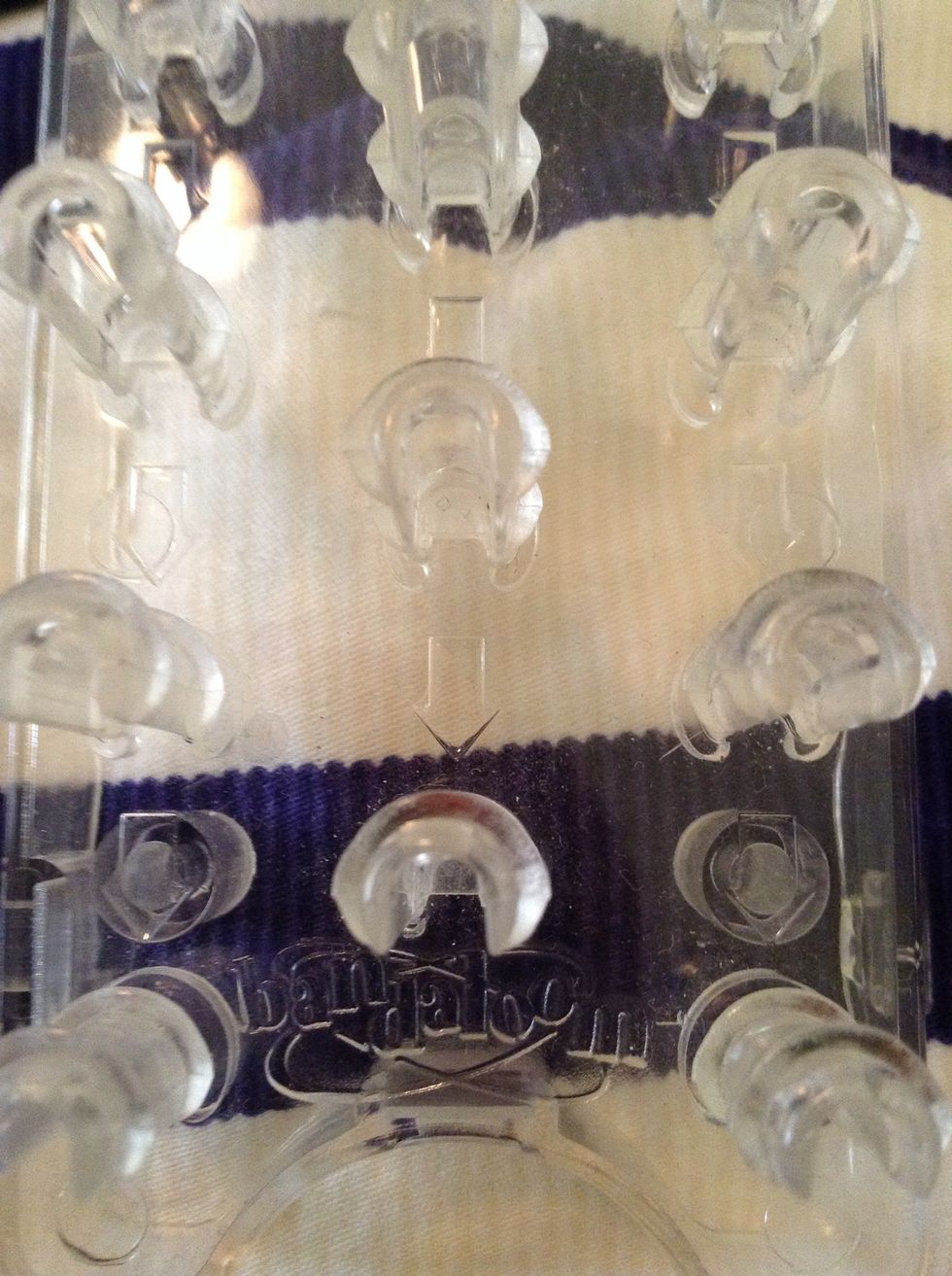 Now turn the loom around so we can start looping