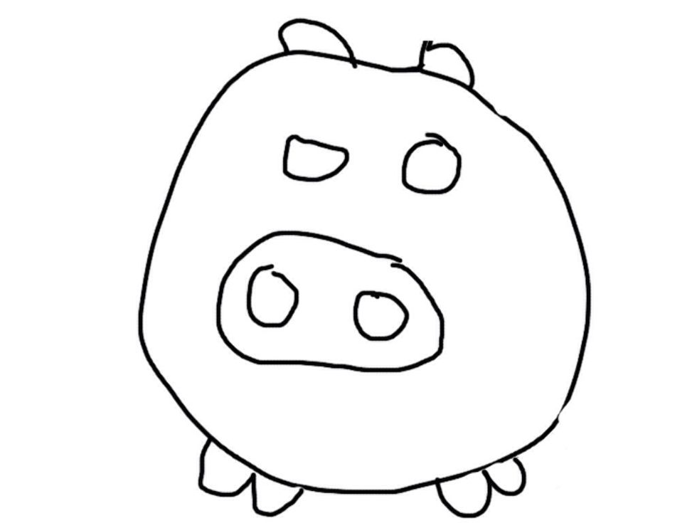 Now two little w's under the big big circle