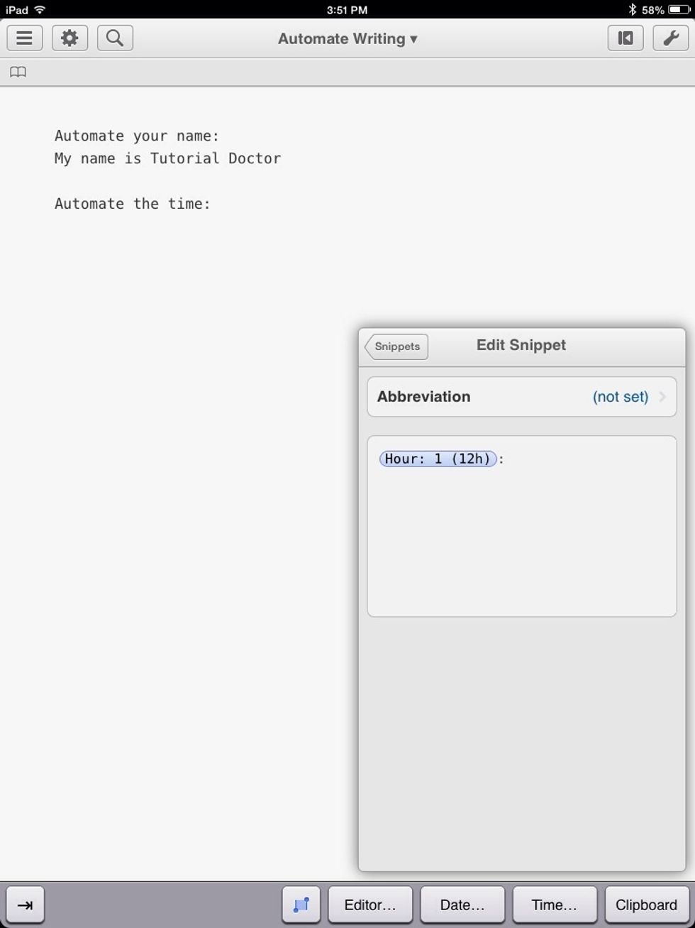Now type a colon. We have to add our own punctuation. If you want spaces, you have to type those too.