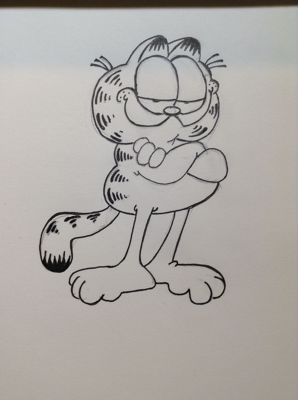 Now use you fine-tip sharpie to trace over your pencil lines.