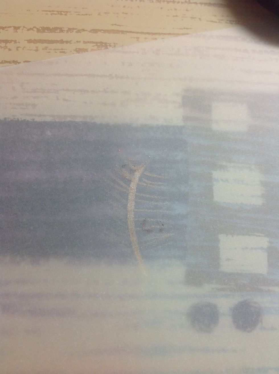 Now, using brown, lightly draw c shapes and inverted c shapes facing each other, adding dots in-between some of them