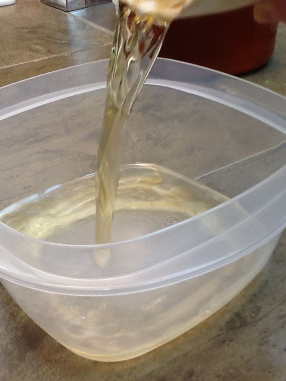 Now vinegar, I used cider vinegar.