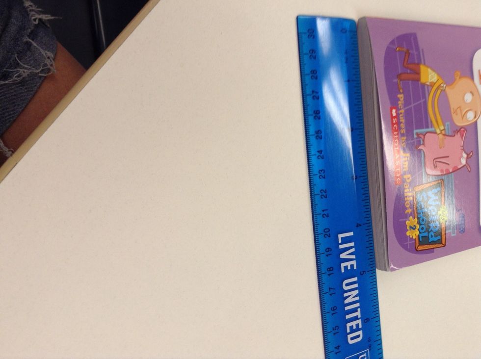 Now we are going to do the width so that is going to be 5 inches.