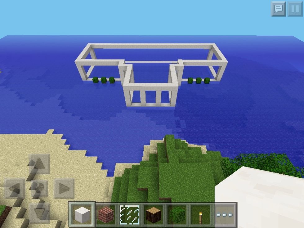 Now we build up so it is 5 high