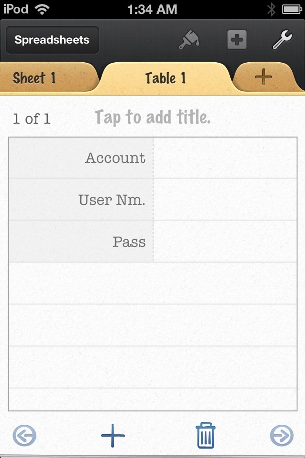 Now we can enter information in this form and it will be updated in the table.