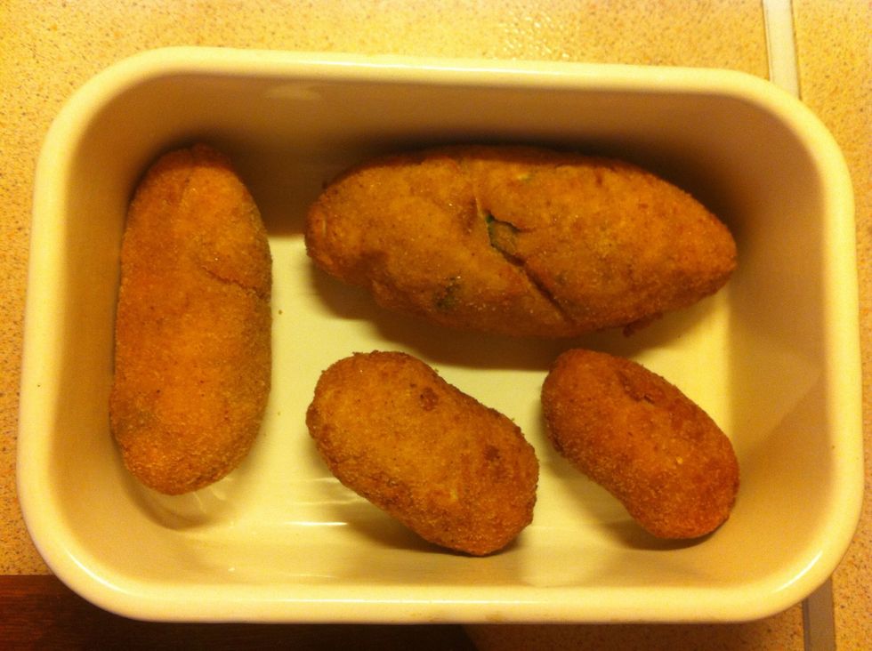 Now we have a semiproduct which we can keep in refrigerator or cook it right now in the oven.