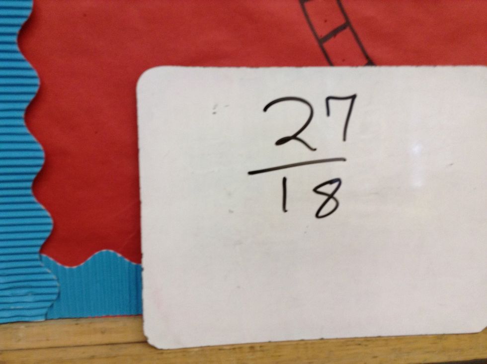 Now we have are fraction. But this fraction is improper. So now we have to make a whole number.