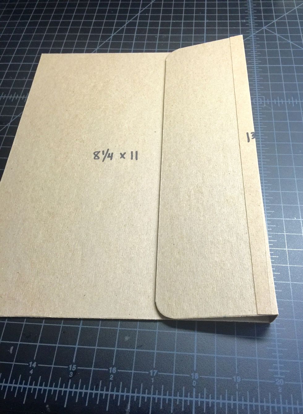 Now we have something that looks like this... This is the primary flap on the cover of your photo portfolio.