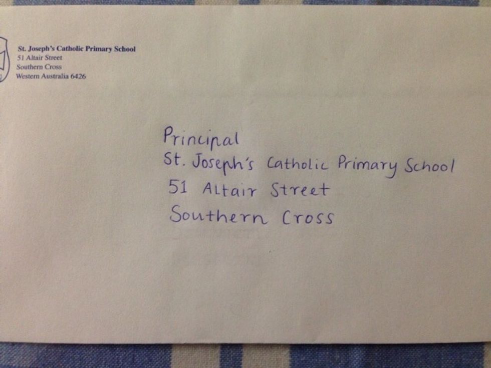 Now we need the second part of the address, the suburb or town.