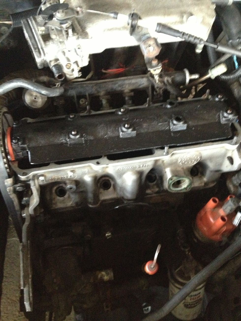 Now we're down to the cam shaft cover!