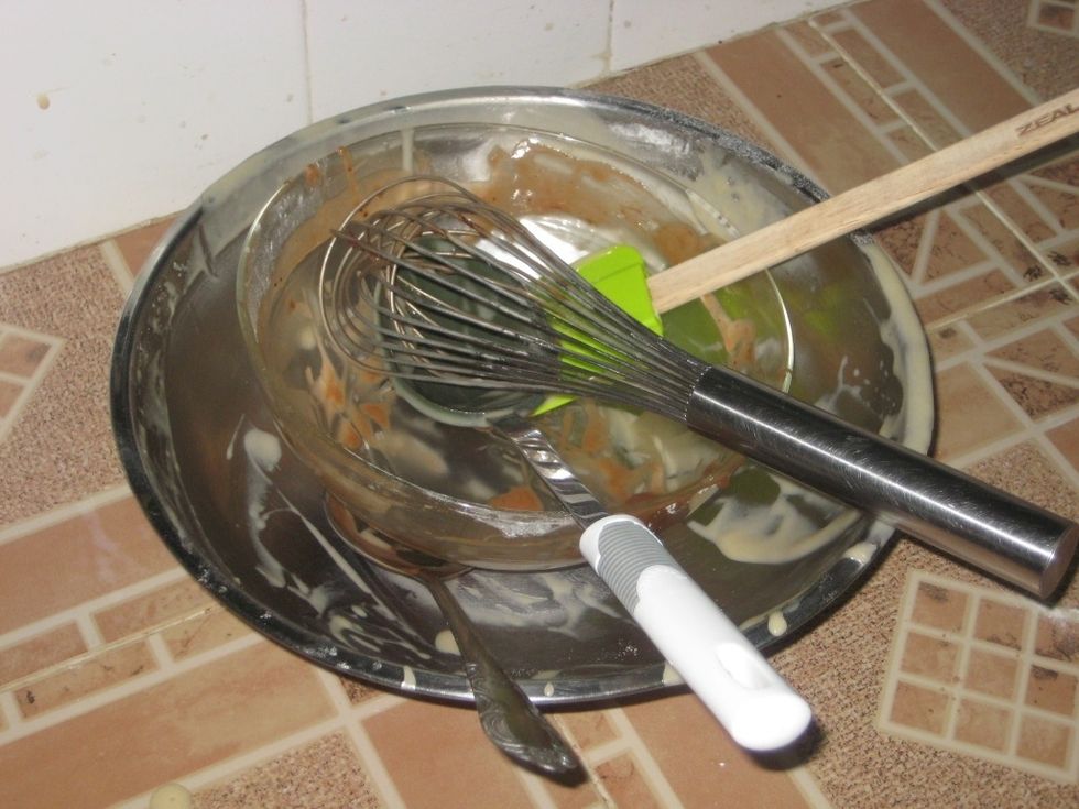 Now we take care of the mess! I know it might not be the funnest of moments but its got to be done : D