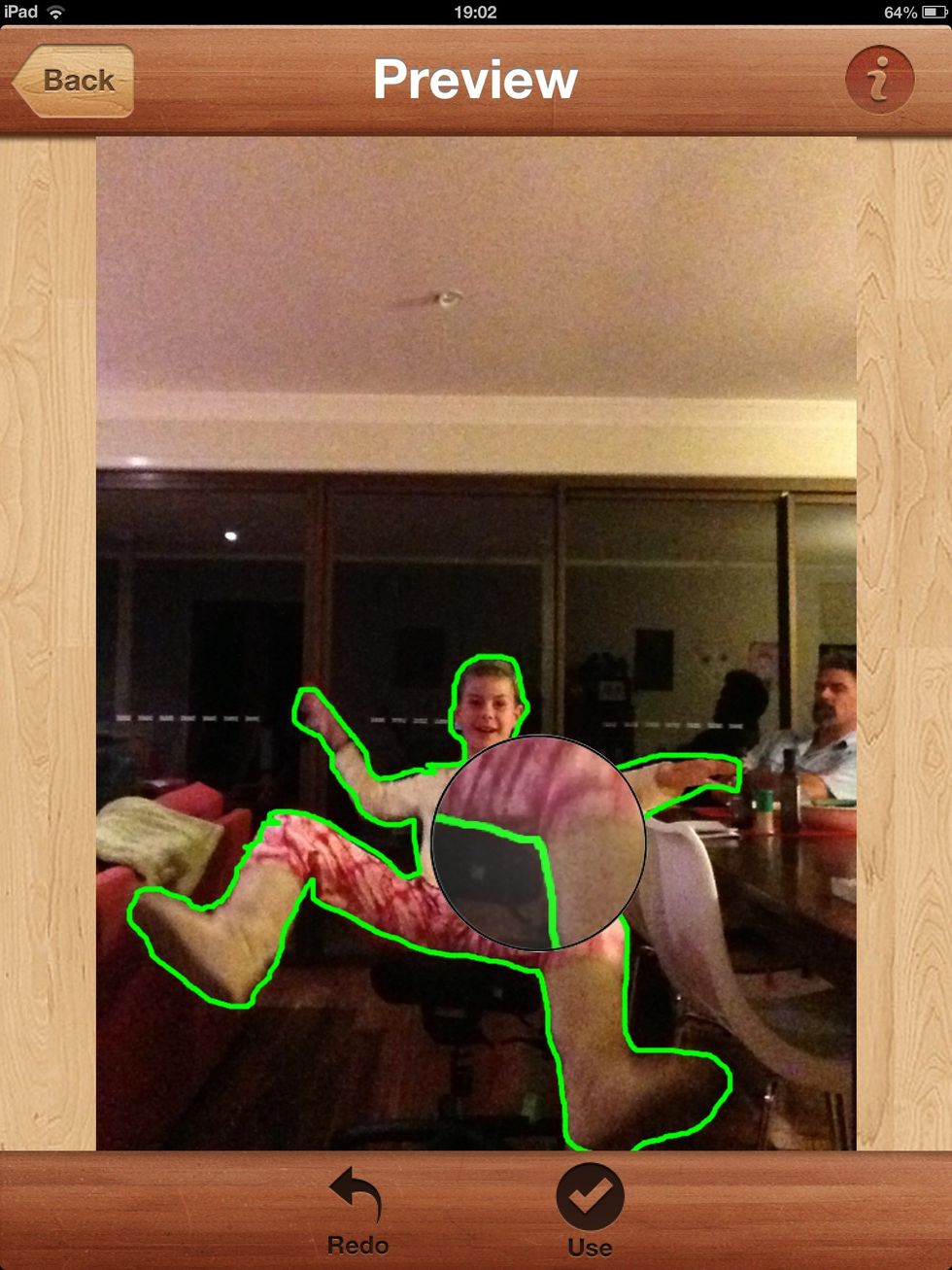 Now when you come to here, just drag on the page. You are using a snipping tool to cut yourself out