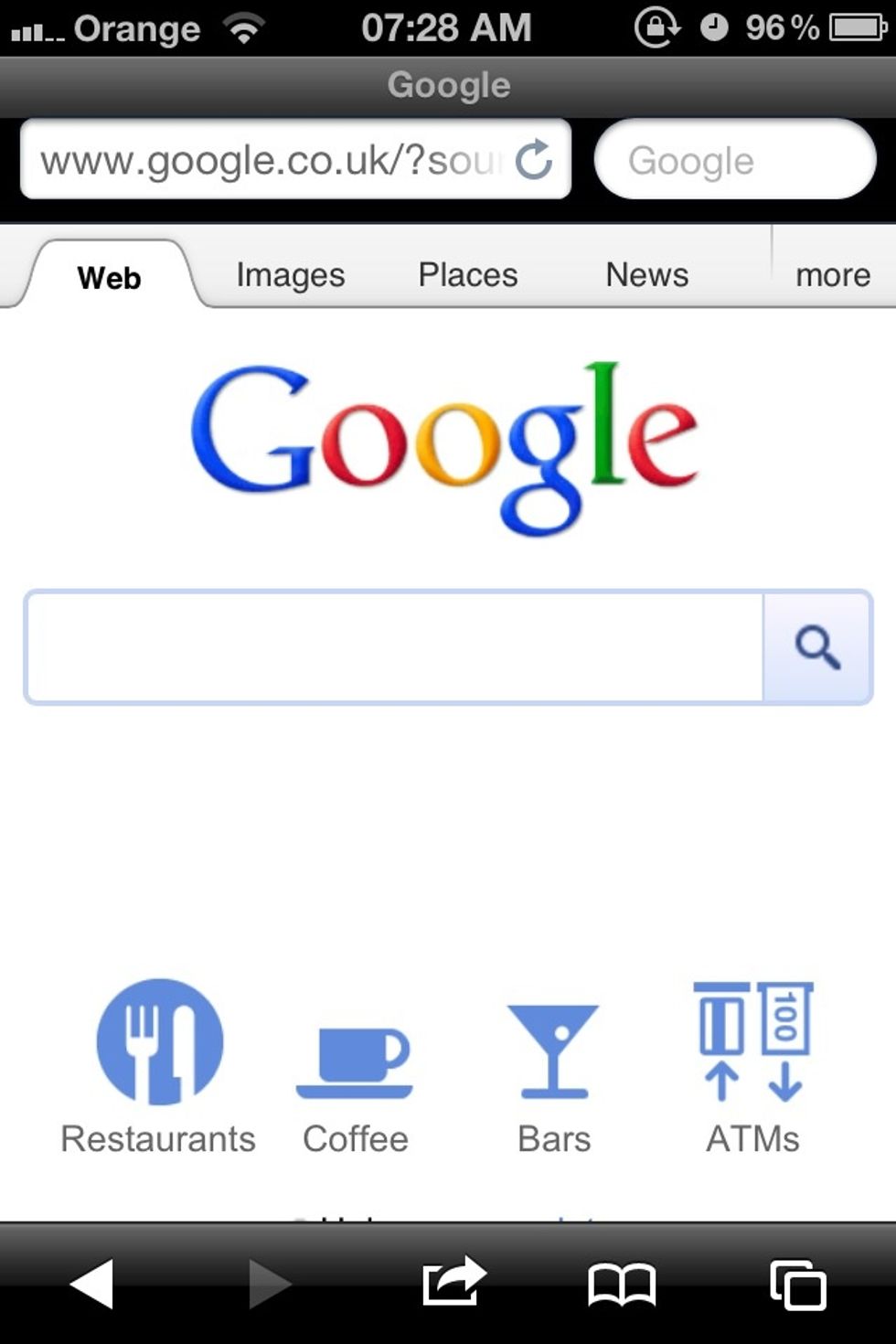 Now when you go on to safari app the top address bar should be black instead of blue this means that you have Private Browsing turned On