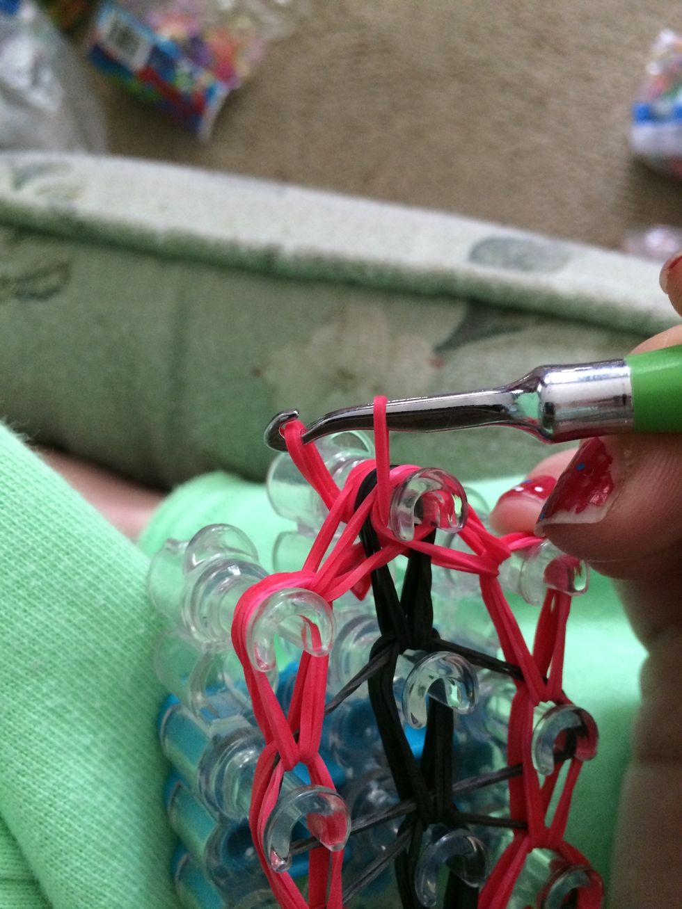 Now with all of our bands looped we need to make the slipknot