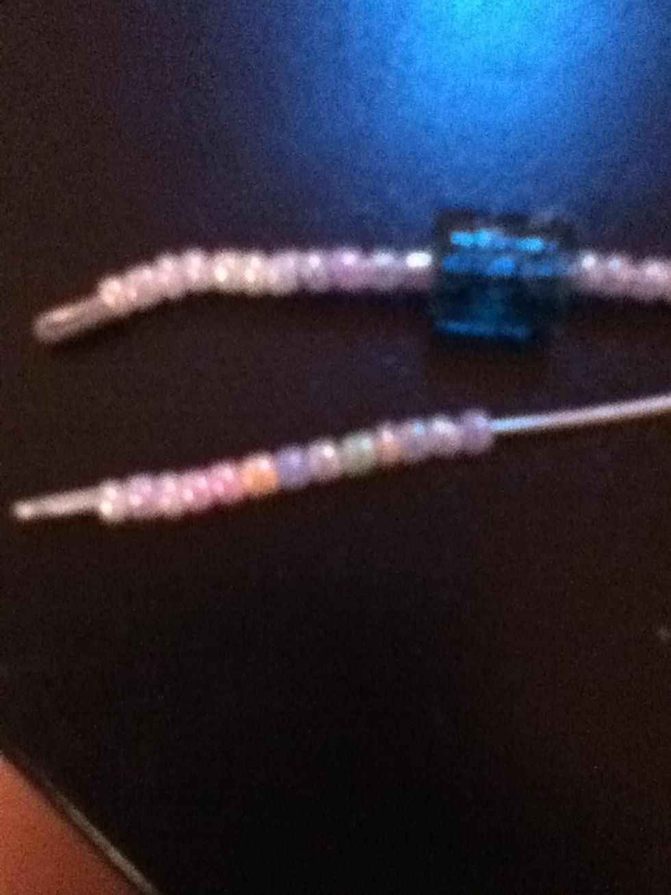 Now would be the time to measure the ring around your finger. If you want the small beads (or whichever beads you are using) on the entire ring, then just measure and guesstimate. (see next step)