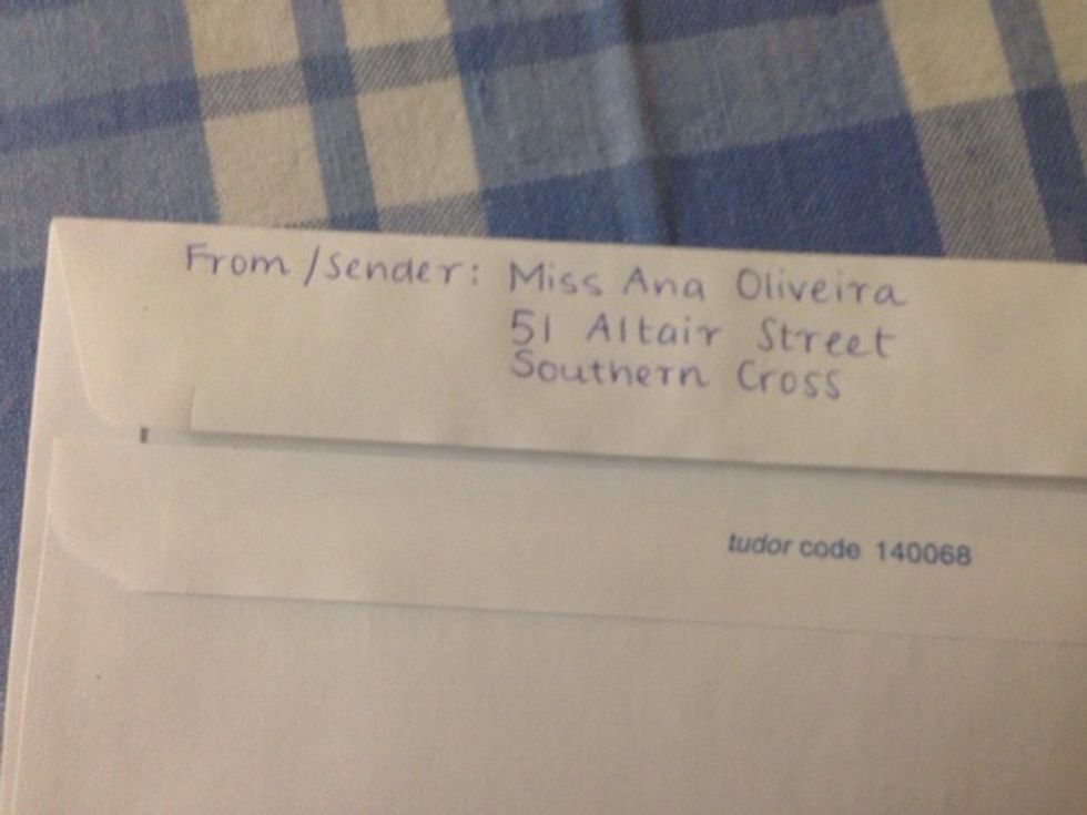 Now write the suburb.