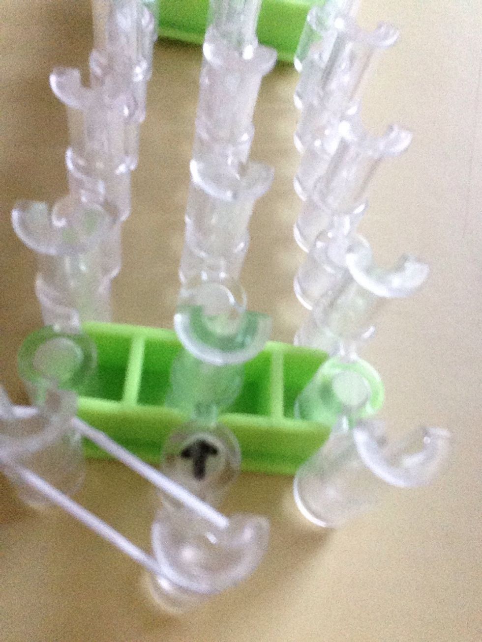 Now you are going to take your first base band and hook it to the left.