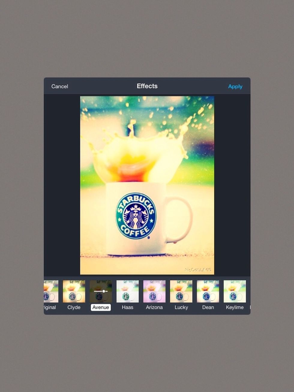 Now you can add an effect!