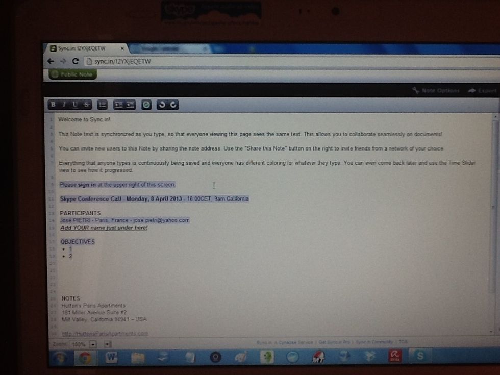 Now you can add, modify and (even) delete text whenever and wherever you see fit. Enjoy collaborating!