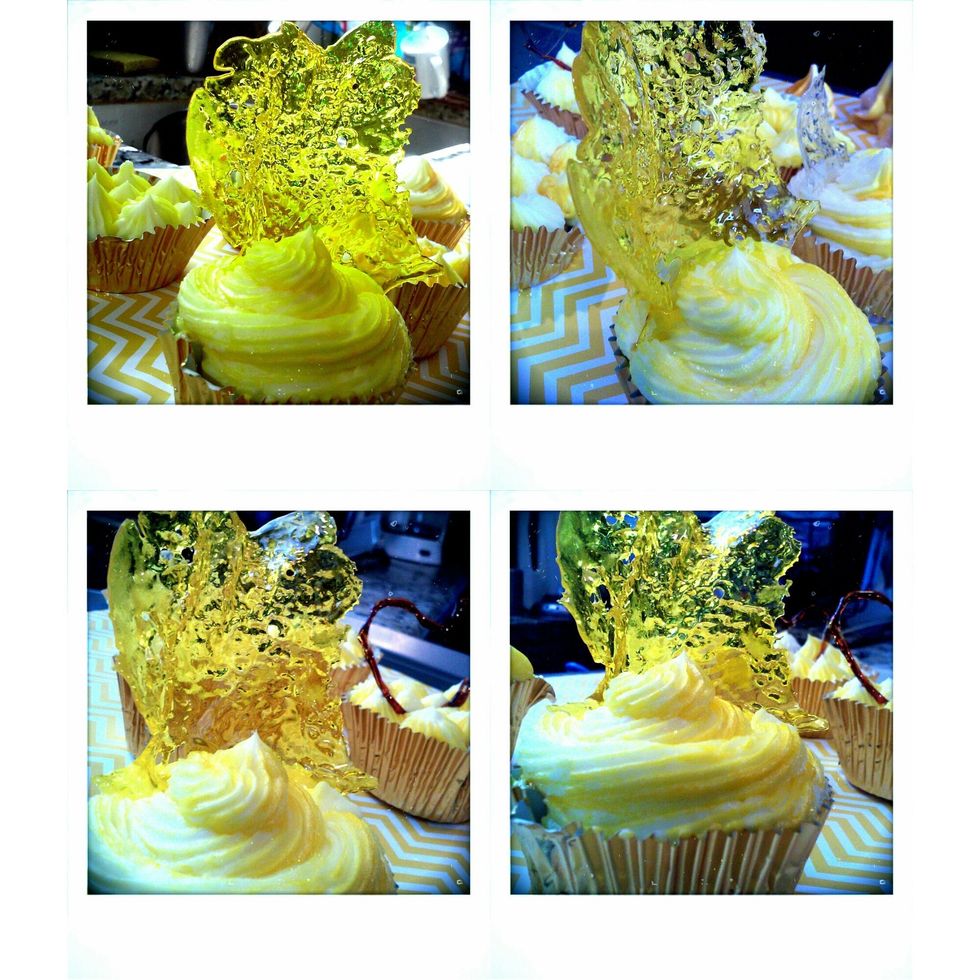 Now you can decorate your cakes and cupcakes! (Remember although this is edible its only to be digested in small amounts)