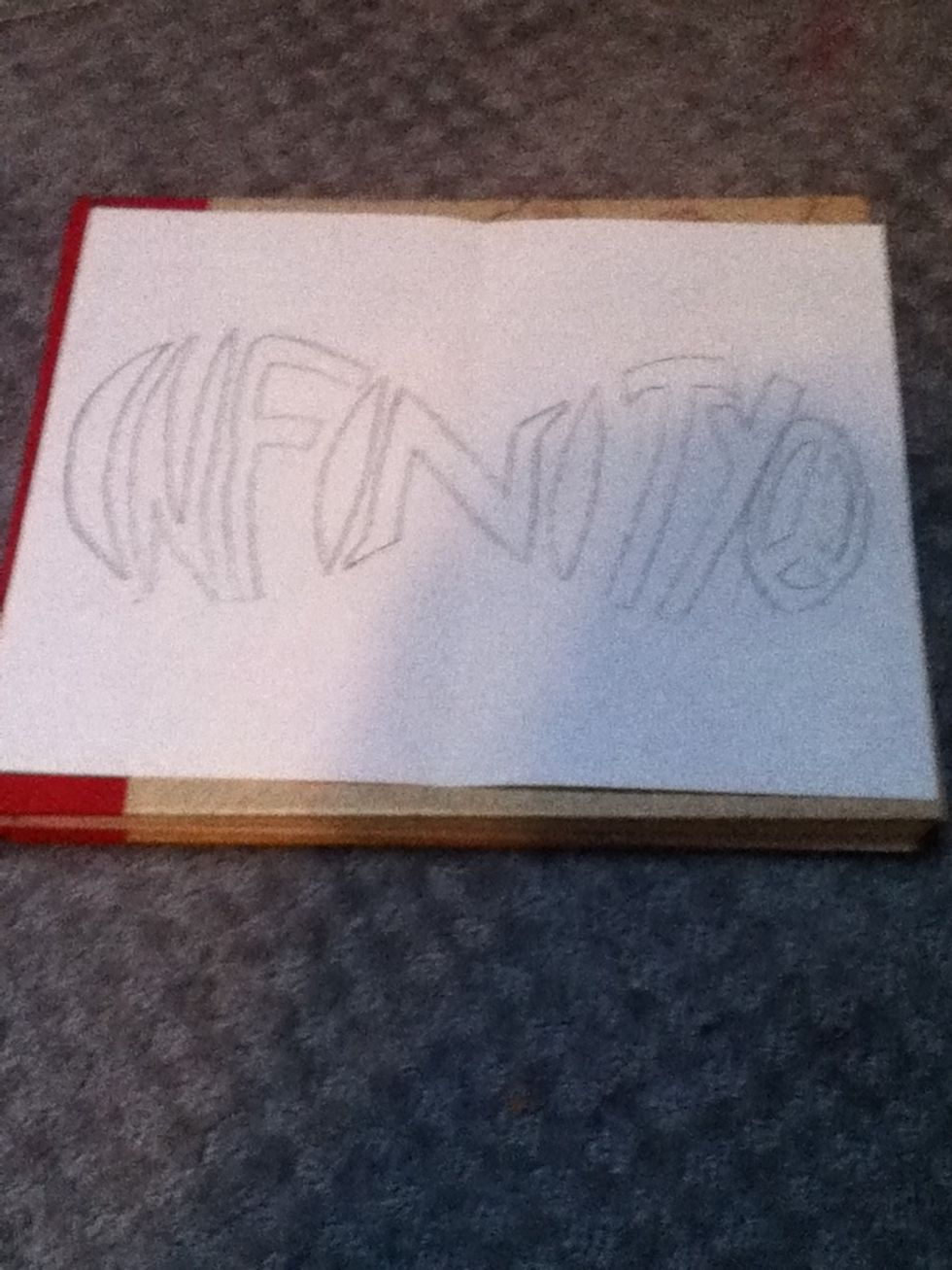 Now you can erase the lines that originally showed the infinity sign