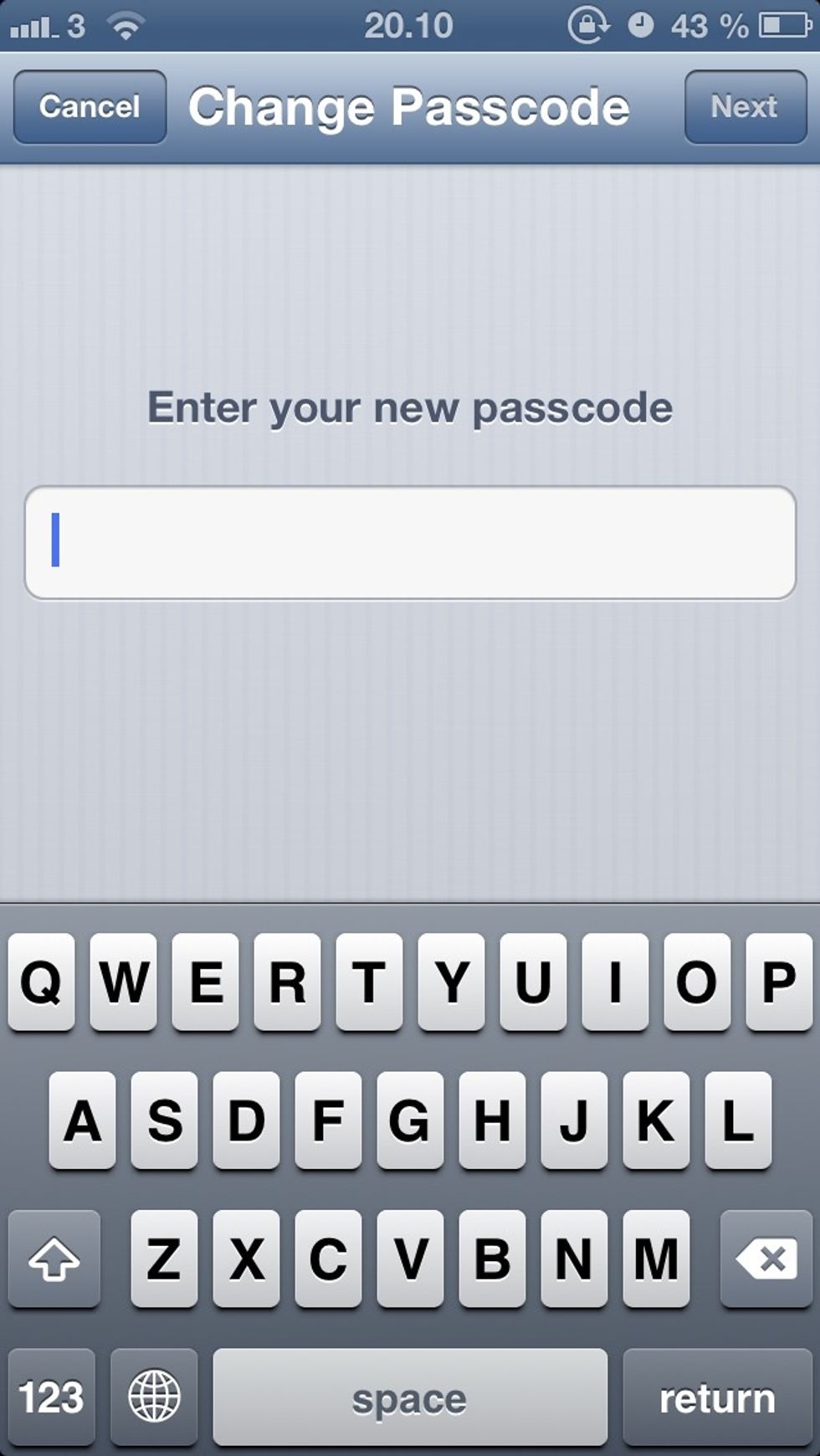 Now you can freely enter a new password with letters and numbers!