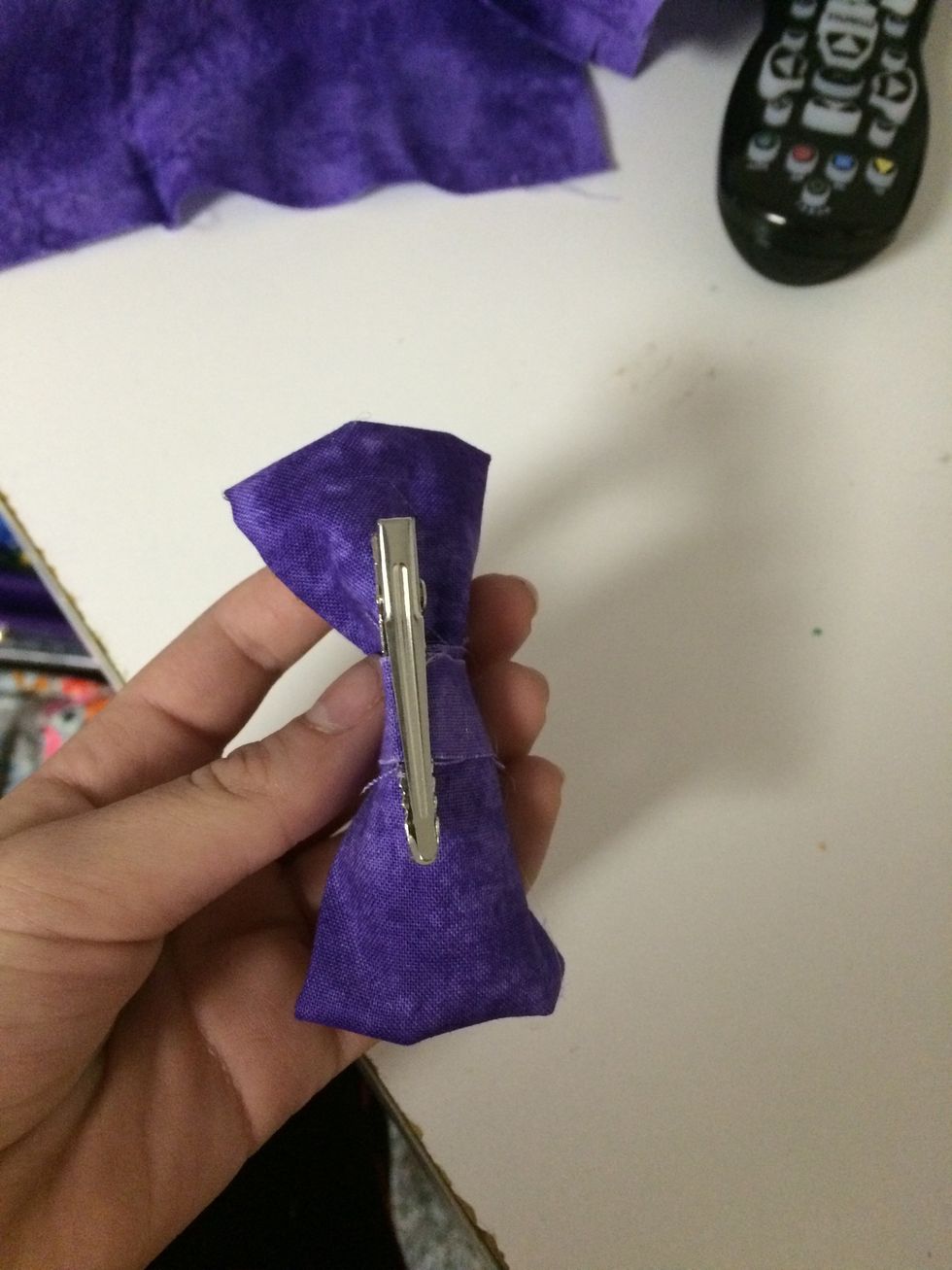 Now you can glue on your clip