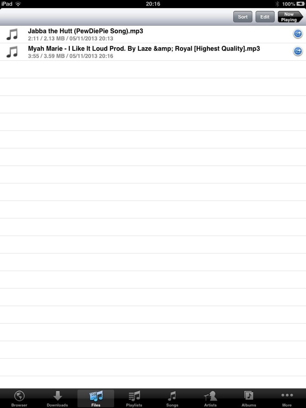 Now you can listen to it! You can download as much as you want. You can open the song in apps like Video Star, too.