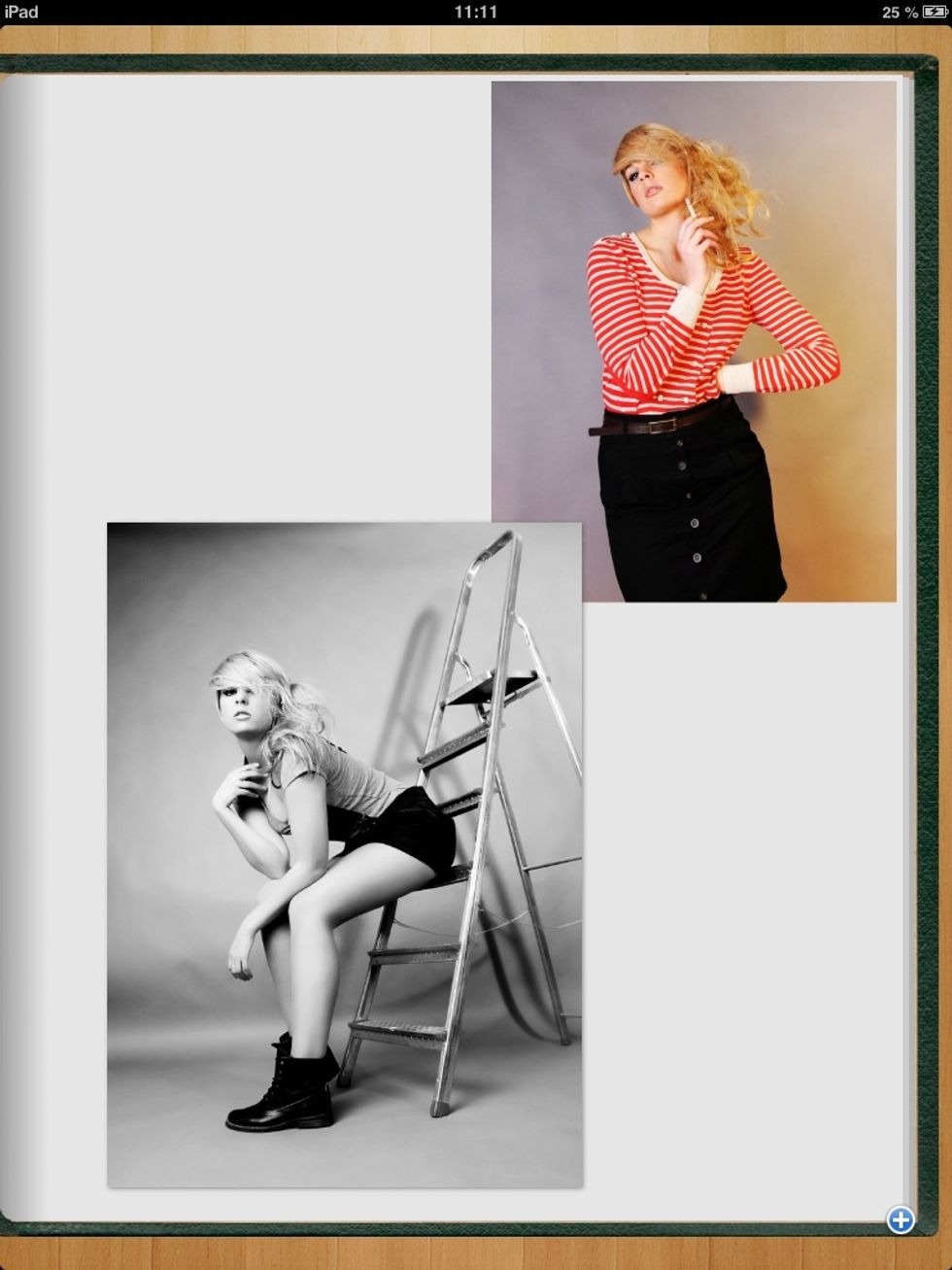 Now you can resize your pictures with pinch gestures, move them around with your fingers or delete them with a double tap.