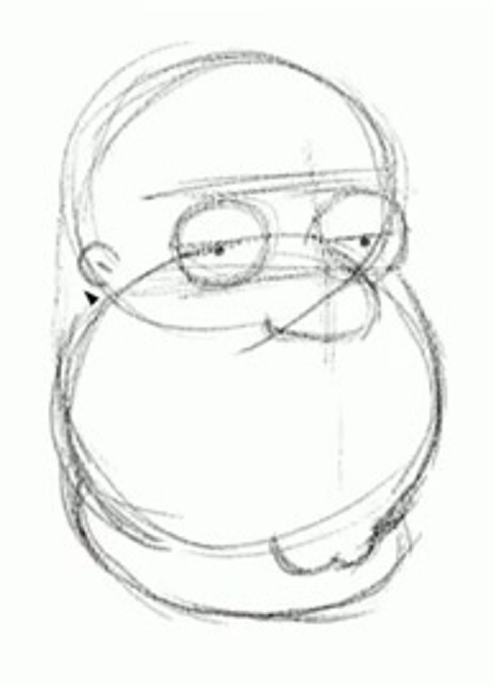 Now you can see how drawing circles and guidelines help with the placement of features.