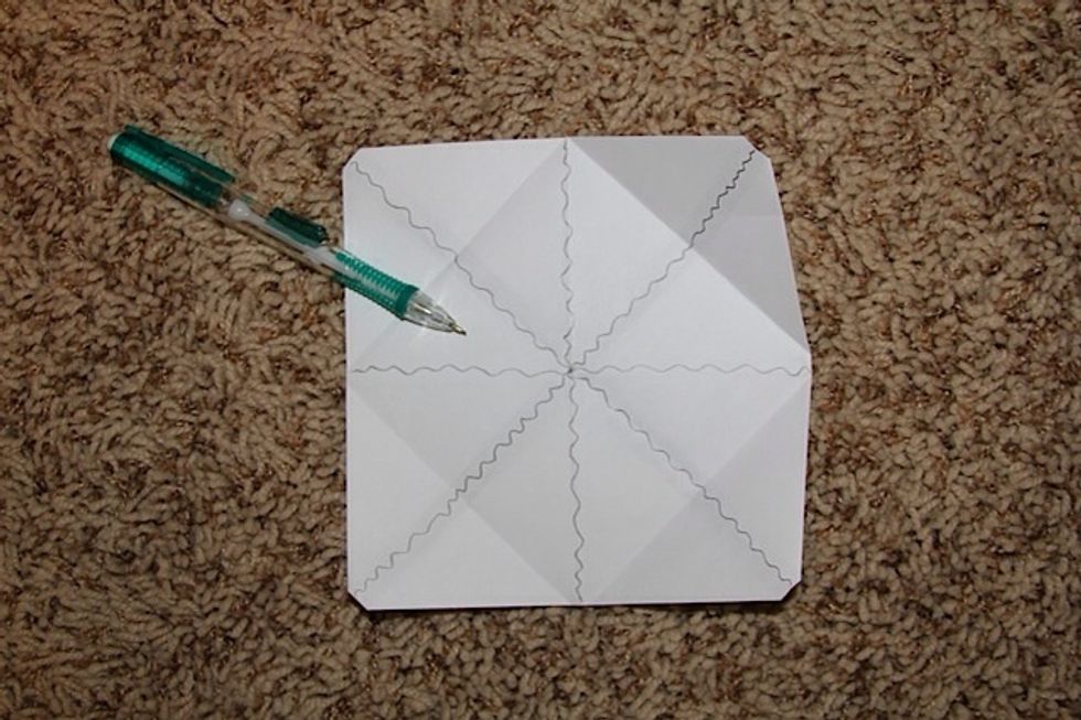 Now you can separate the sections like this and start writing your fortunes!!