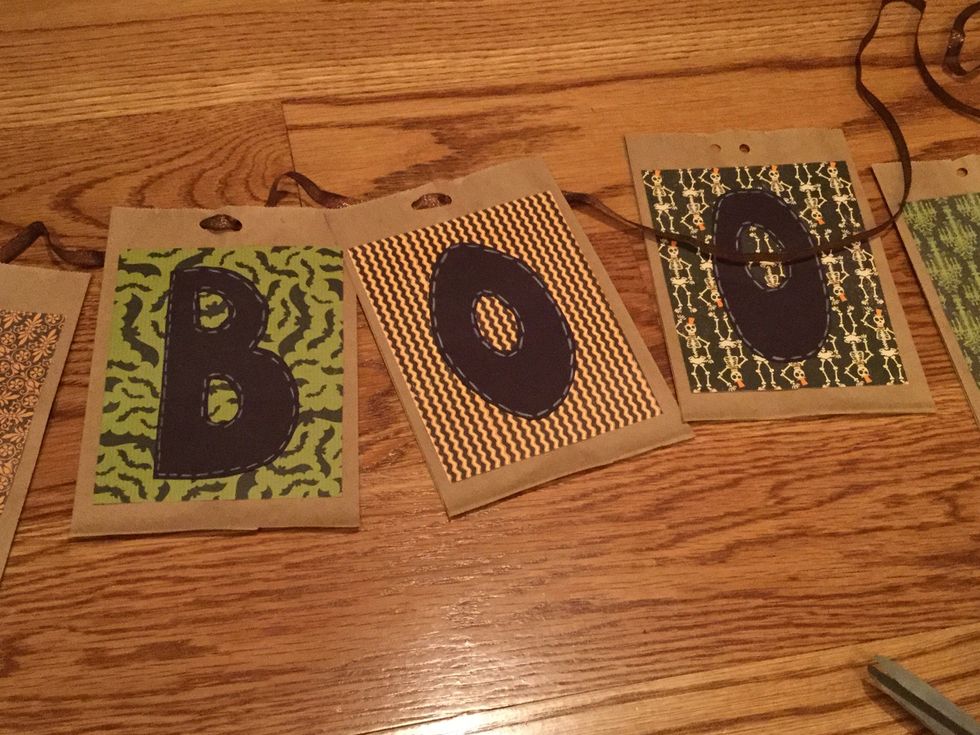 Now, you can string together you bags.