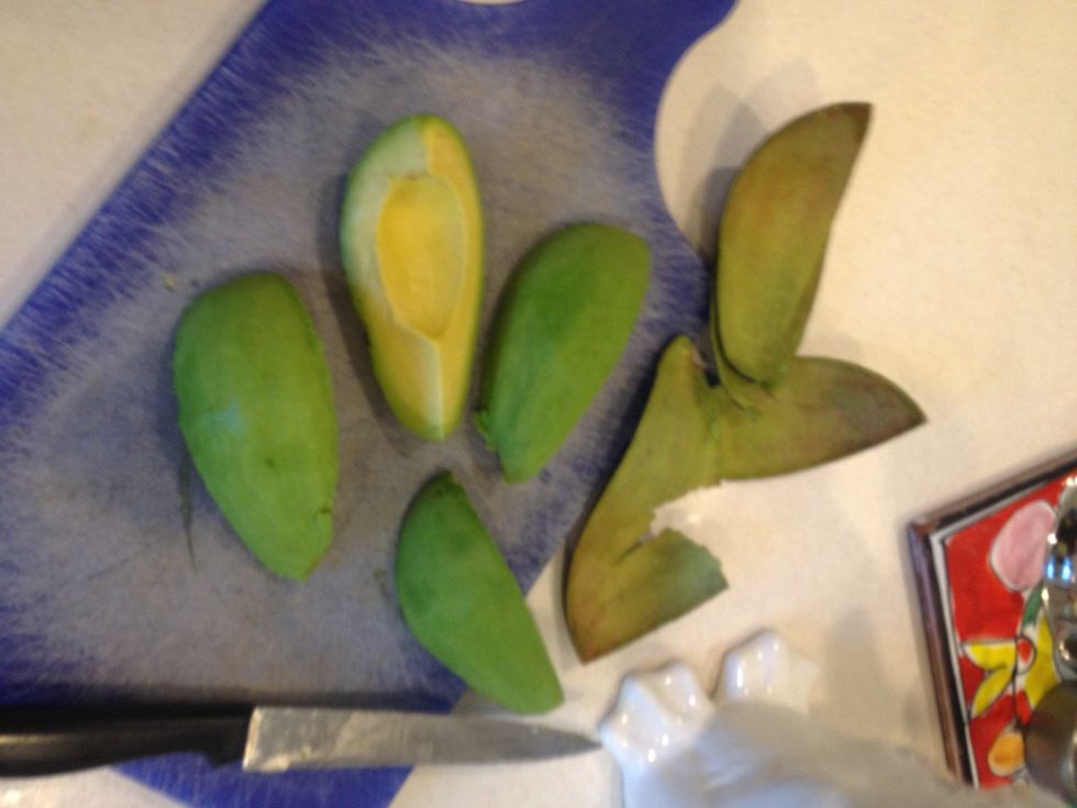 Now you can toss the peels into the trash can--never into a garbage disposal!