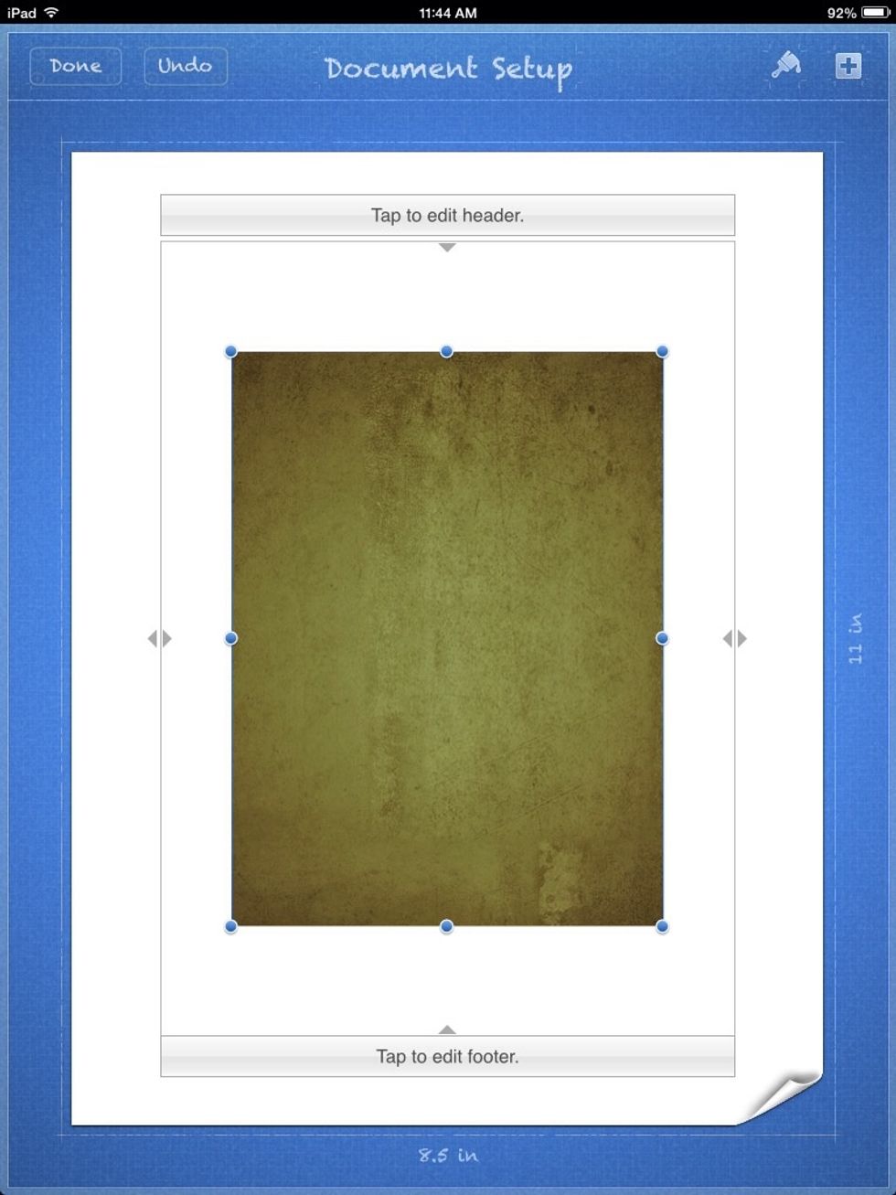 Now you can use it for whatever. I am using it as a background for a Pages document.