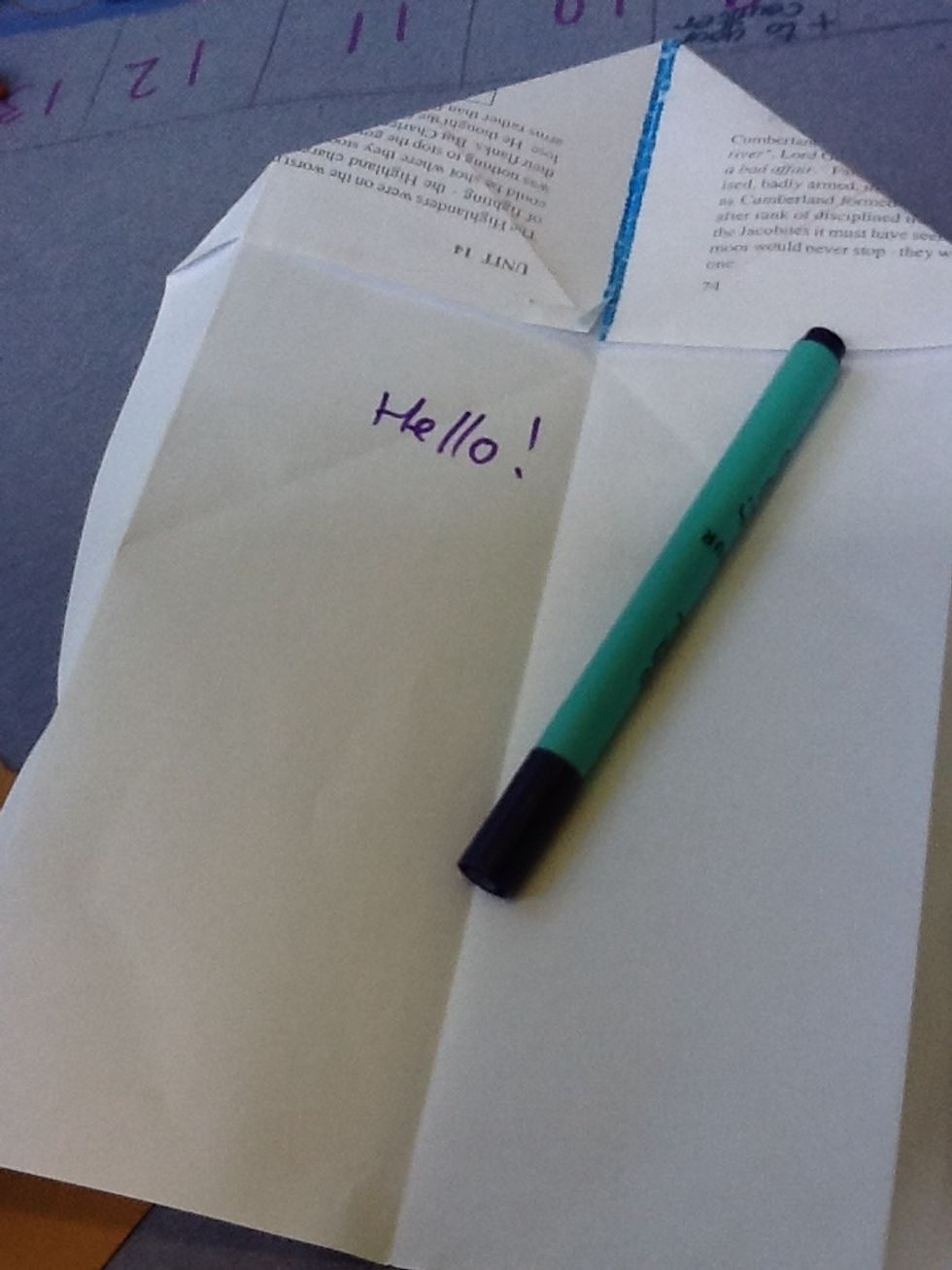 Now you can write a message inside to someone