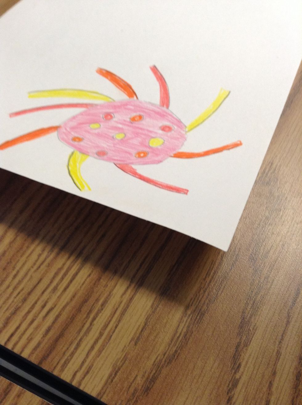 Now you, color them red, orange, and yellow.