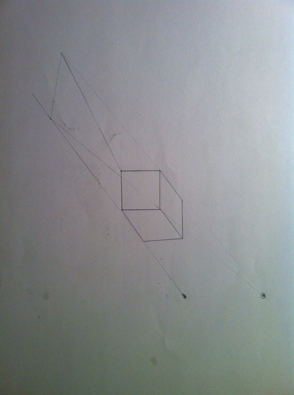 Now you connect the spots whete the lines of bottom and top collide.