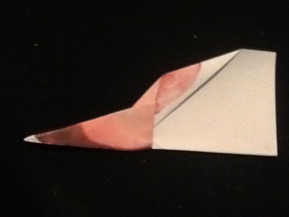 Now you fold it in half