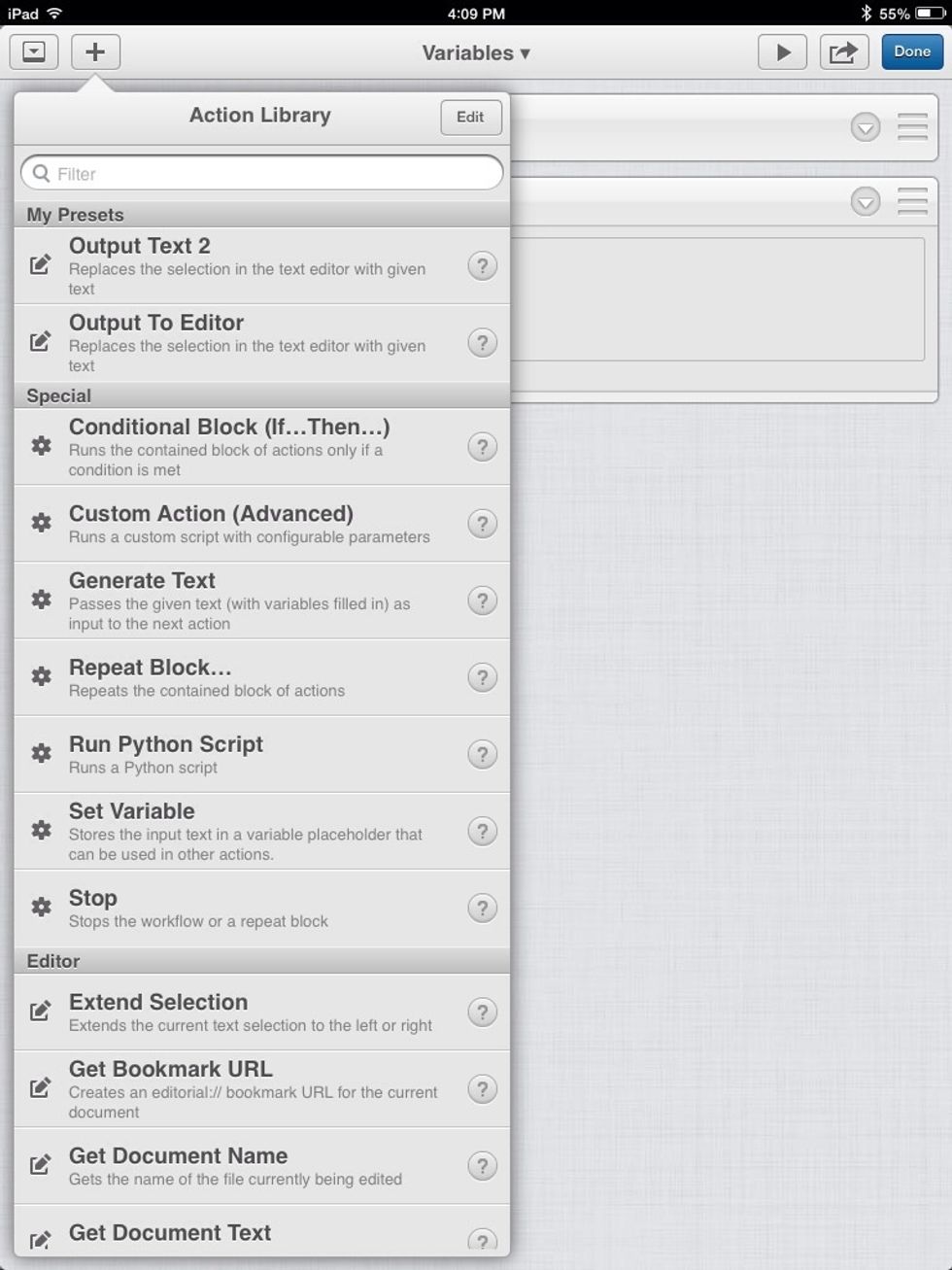 Now you have a category named "My Presets."