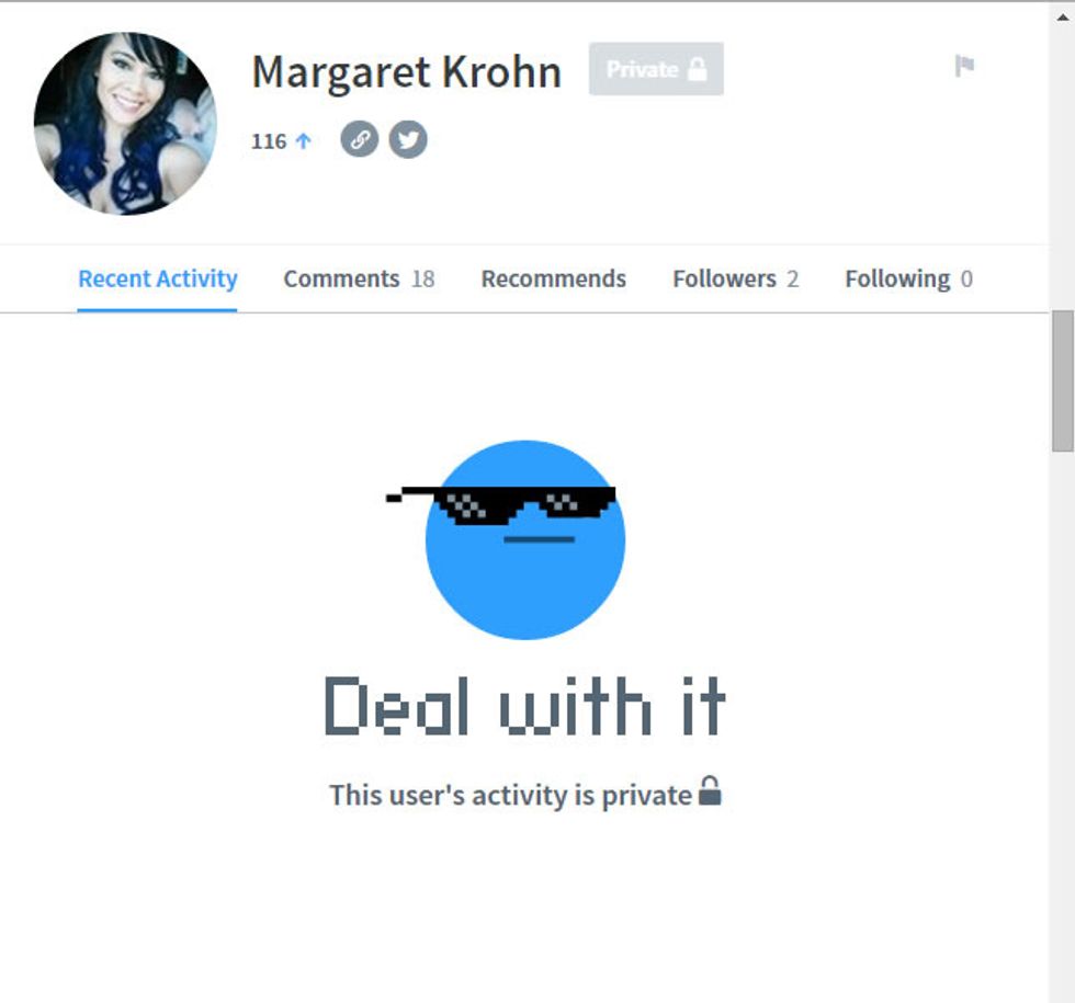 Now. You have a private account so no people can track you if some one sends a friend request and you don't know who they are DO NOT ACCEPT if you do they have access to all of your personal info
