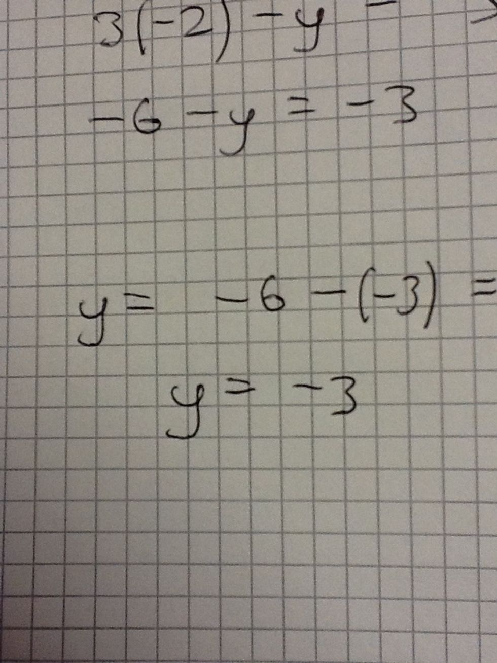 Now you know this you can work out Y is